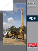 Truck Mounted Drilling Rig TM200 Specs