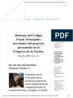 PÉREZ LLOVERAS Facundo Reforma del Codigo Penal_ Principales novedades del proyecto presentado en el Congreso de la Nación. Infojus.pdf