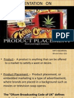 Presentation On Product Placement