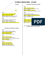 Conteúdos para A Prova Final - IE 2018