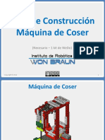 Guía de Construcción Máquina de Coser: (Necesario - 1 Kit de Wedo)