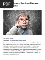 Cientificismo, Racionalismo e Humanismo