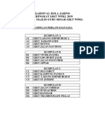 Jadual Pertandingan