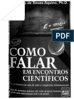 Como Falar em Encontros Cientificos PDF