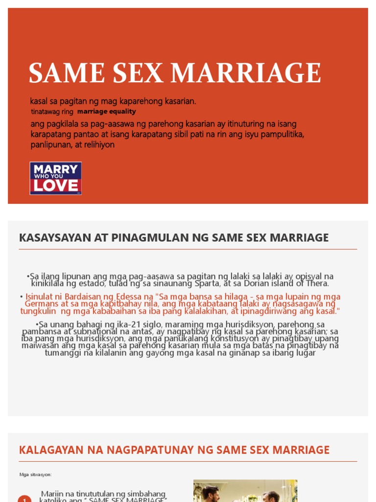 Same Sex Marriage | PDF