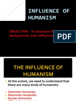 OBJECTIVE: To Examine The Content, Background, and Influence of Humanism