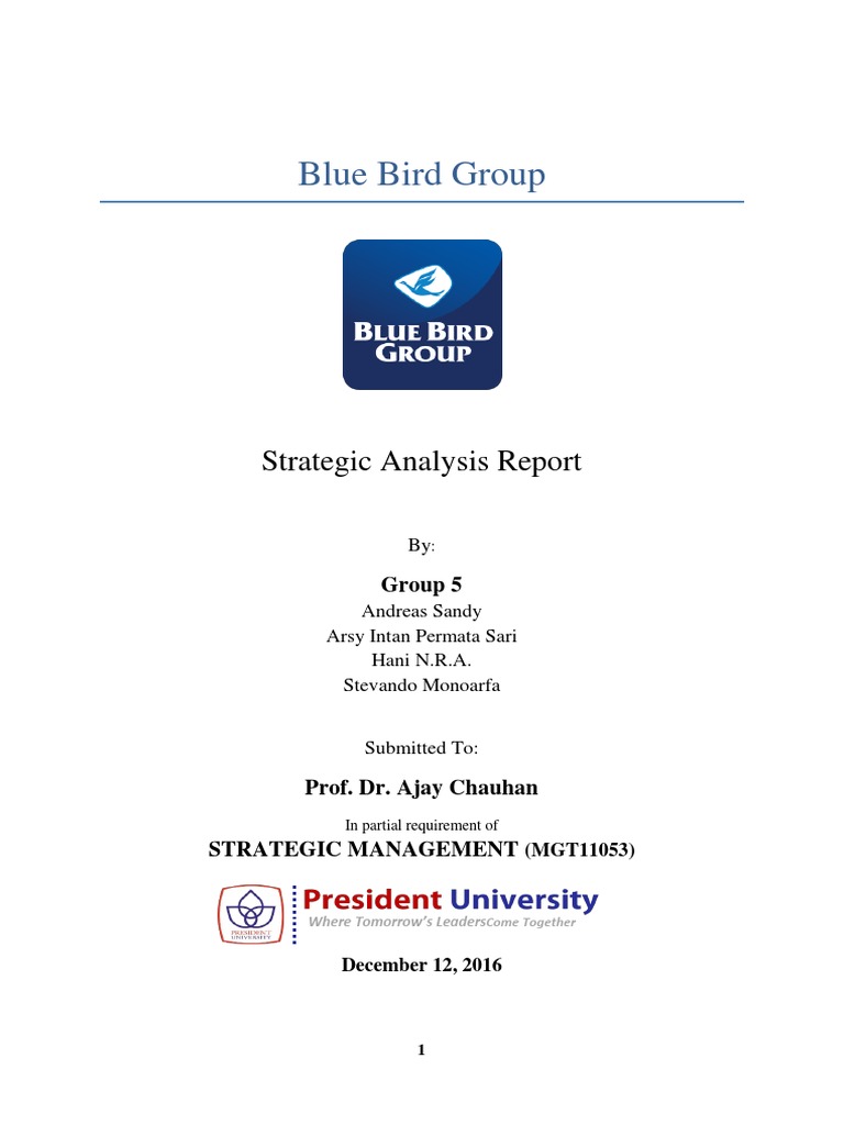 Blue Bird (Sudah Sama Bab 4) | PDF | Strategic Management | Taxicab