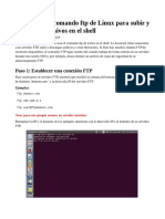 Cómo Usar El Comando Ftp de Linux Para Subir y Descargar Archivos en El Shell
