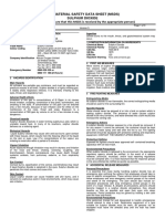 Material Safety Data Sheet (MSDS) Sulphur Dioxide (Please Ensure That This MSDS Is Received by The Appropriate Person)