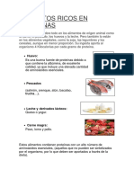 Alimentos Ricos en Proteinas