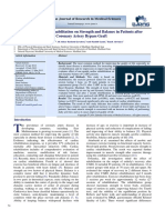 Effect of Cardiac Rehabilitation On Strength and Balance in Patients After Coronary Artery Bypass Graft