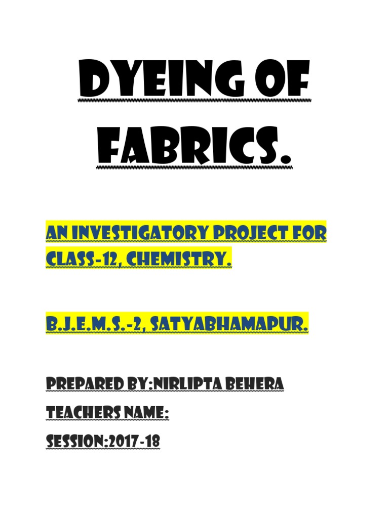 Dyeing Wool and Cotton with Malachite Green An Experiment on the Use