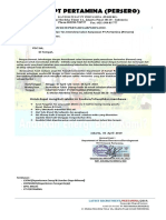 Surat Panggilan Tes Seleksi Calon Karyawan (I) PT - Pertamina Persero Indonesia PDF