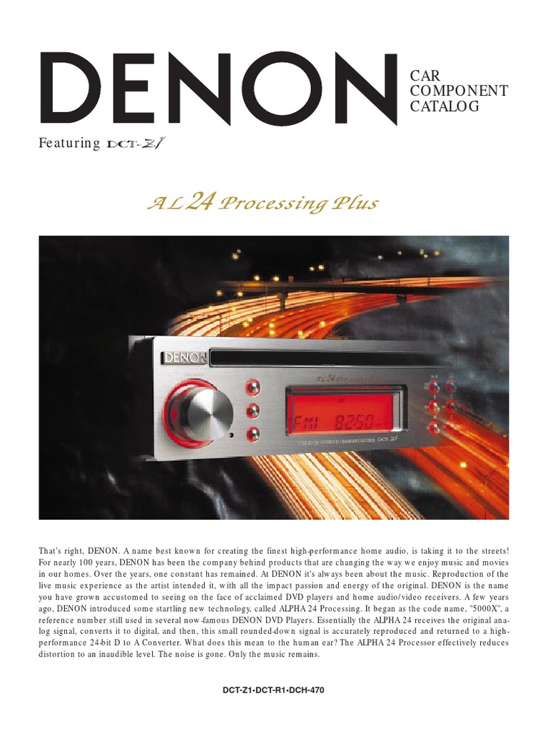 Denon Z1 | PDF | Coaxial Cable | Amplifier