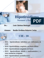 Hipotiroidismo Neonatal y Pediátrico