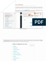 Como Configurar Un Curso en Moodle