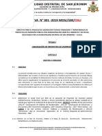 DIRECTIVA #001 - 2019 MDSJ/GM/: Municipalidad Distrital de San Jeronimo