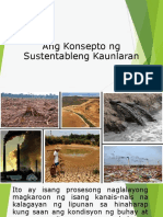 Ang Konsepto NG Sustentableng Kaunlaran