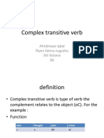 Complex Transitive Verb