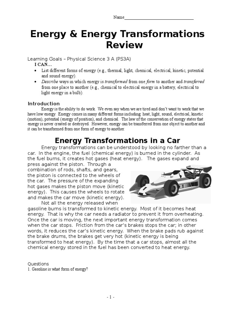 Energy Readings Pdf Brake Wound