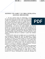 Alfonso X El Sabio y Su Obra Legislativa - Iglesia Ferreiros PDF