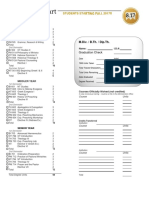 Curriculum Chart for Junior, Middler, and Senior Years