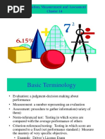 Evaluation, Measurement and Assessment Cluster 14