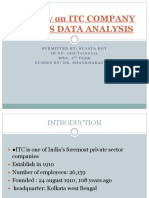 "A Study On Itc Company 5 Years Data Analysis