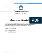Ecommerce Website RFP Template