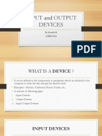 Input and Output Devices: by Sharath M 102EE15062