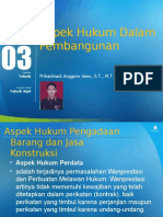 AHDP Pertemuan 3 - Aspek Hukum Dalam Pembangunan