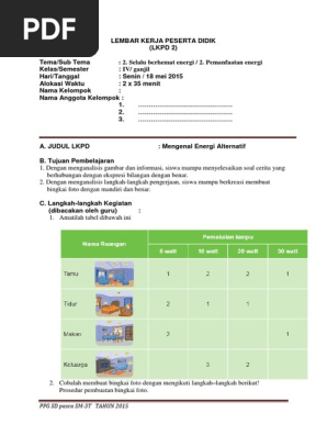 Lkpd Kelas 4 2 Pdf