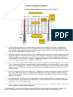 Fence Design Standards: Structural Standards Diagram For Wooden Fences 30-Inches To 8-Feet in Height