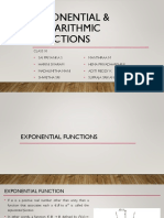 Exponential & Logarithmic Functions