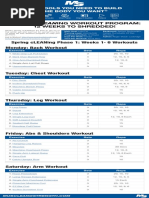 The Tools You Need To Build The Body You Want: Spring Cleaning Workout Program: 12 Weeks To Shredded!