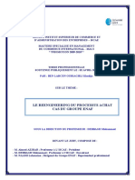 Le Reengineering Du Processus Achat Cas Du Groupe ENAF PDF