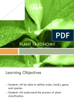 Plant Taxonomy