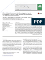 Effects of Deposition Power of IGZO Film and Graphene Layer in IGZOgraphene - NiSiO2Si Wafer Specimens on the Mechanical and Electrical Properties in Tribotests