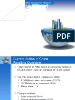 China's Retail Industry Growth and Formats