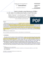 Management Controls in Family-Owned Businesses (Fobs) : A Case Study of An Indonesian Family-Owned University