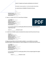 02 Business Math Loans Worksheet 2 Payment and Total Cost PDF