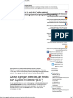 Cómo Agregar Estrellas de Fondo Con Cycles in Blender (ESP) PDF