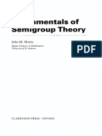 Fundamentals of Semigroup Theory - John PDF