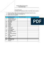 POS 100: Politics and Governance Final Individual Paper Instructions