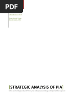 Marketing Plan of PIA