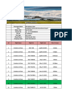 Emirates Airlince Ltd. Employe Visa Flight Boking Date