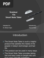 Smart Note Taker PPT