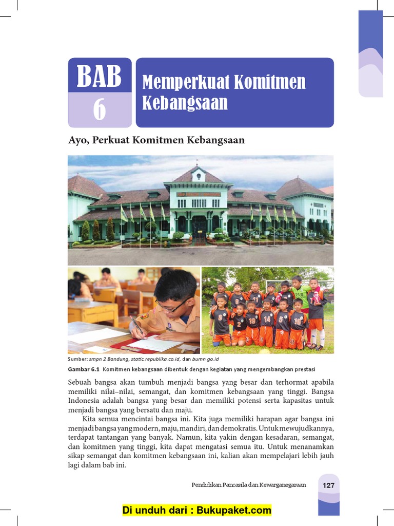 Bab 6 Memperkuat Komitmen Kebangsaan Pdf
