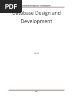 Database Design and Development