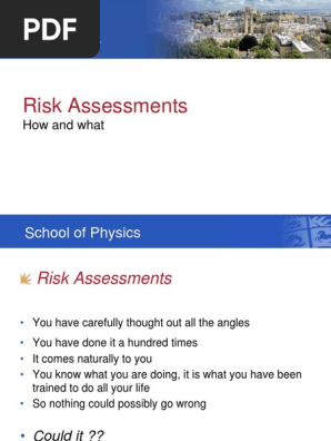 Risk Assessment